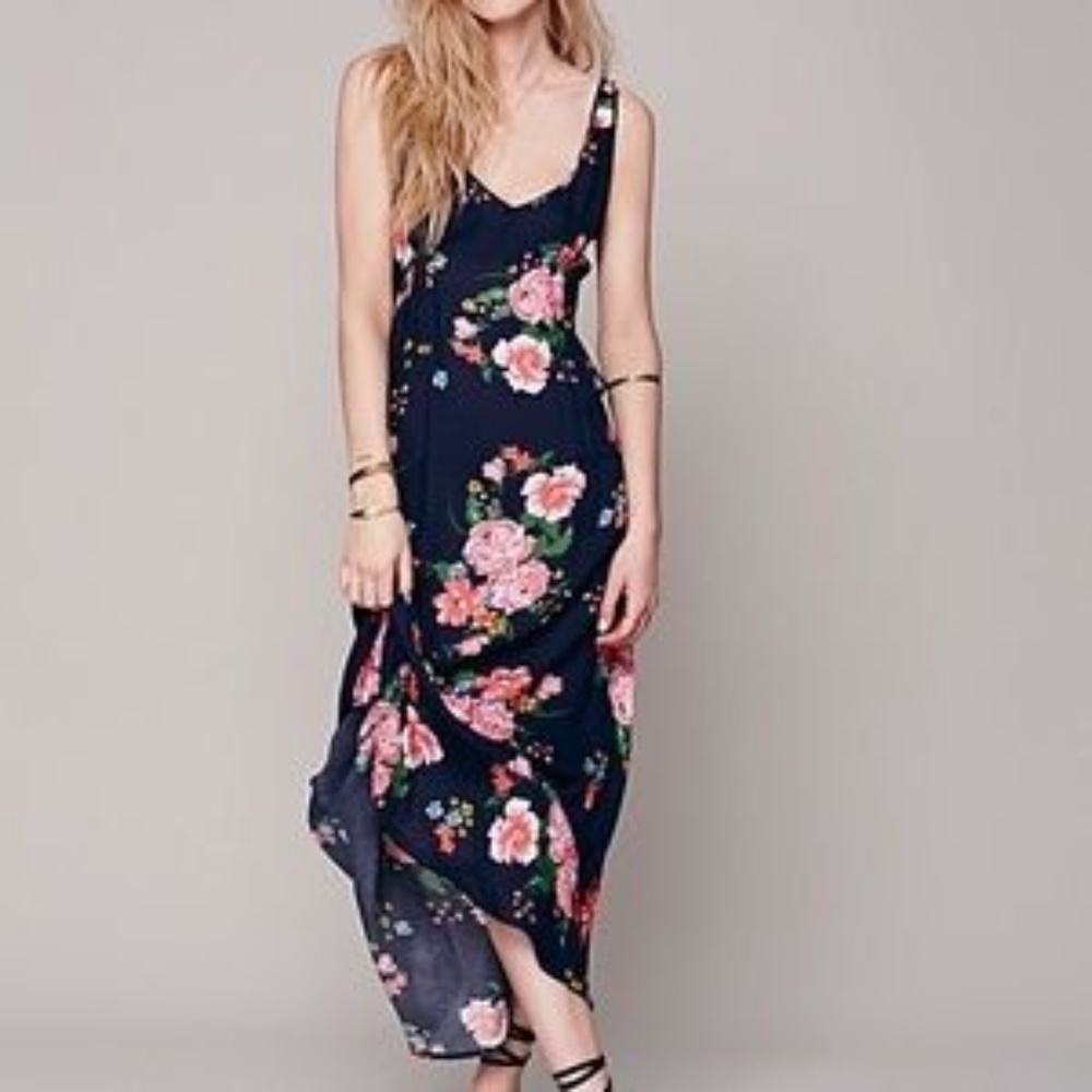 Intimately Free People Floral Low Back Maxi Dress